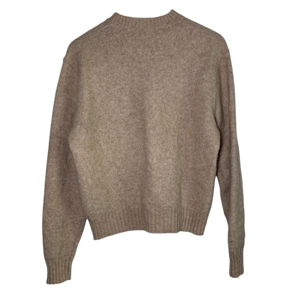 Vintage Manhattan Womens Crewneck Sweater Shetland Wool Large Beige Tan Nordic - Picture 2 of 6